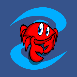 Happy Crab Cancer Zodiac Sign T-Shirt