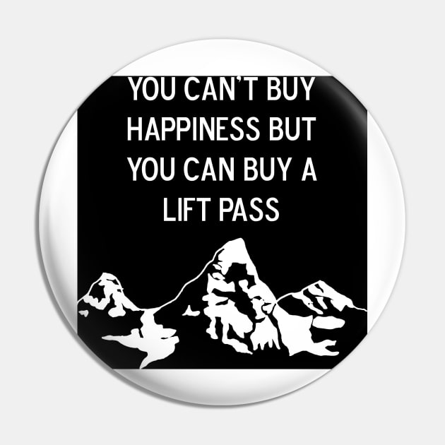 Ski Snowboard Lift Pass Grand Teton Mountains Pin by theaspenridge