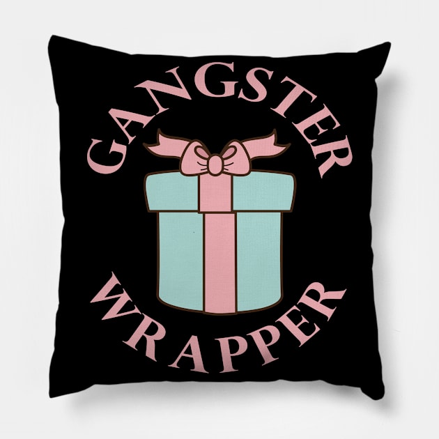 Ganster Wrapper Pillow by Stone Designs