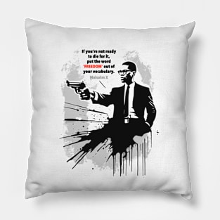 Malcolm X freedom Pillow