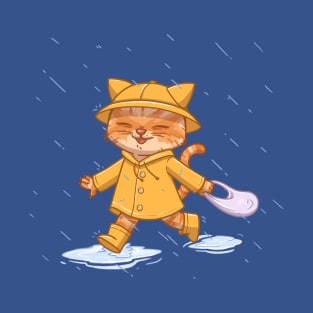 Rain Kitty T-Shirt