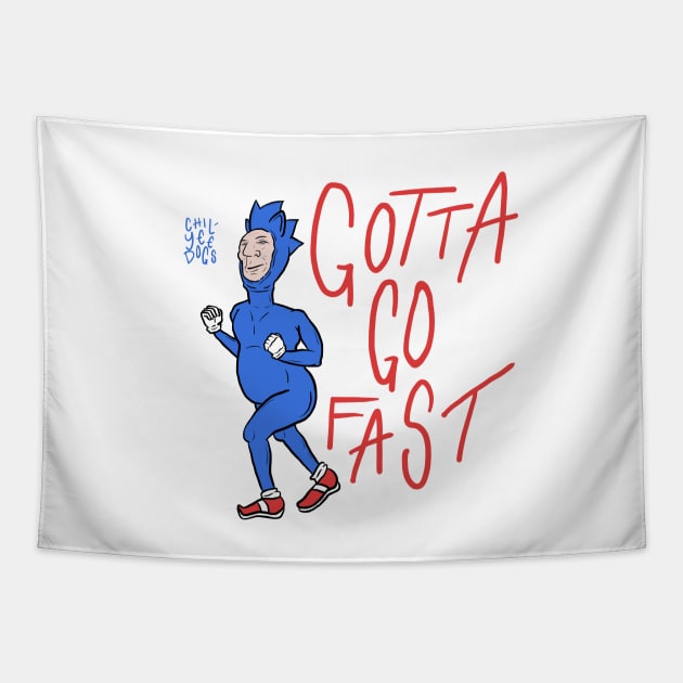 Gotta Go Fast Tapestry by Super Good Art