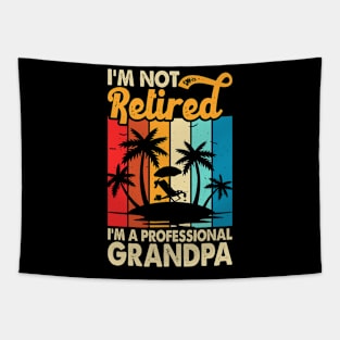 I'm Not Retired I'm Professional Grandpa T shirt For Women Tapestry