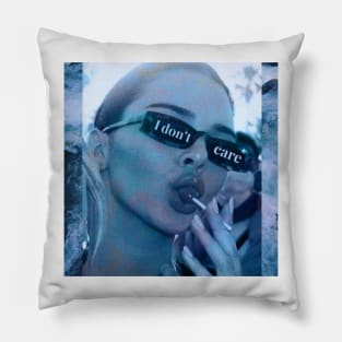 Blue kendall Jenner - I Dont Care Pillow