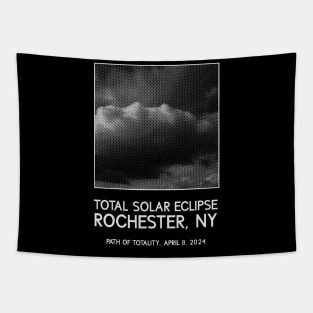 Cloudy Solar Eclipse: Rochester, NY Tapestry
