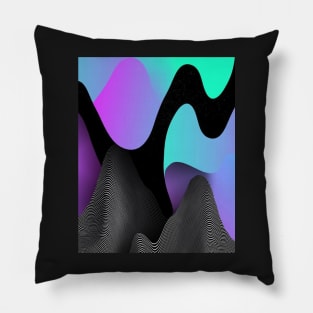 Neon UFO Pattern 2.0 Pillow