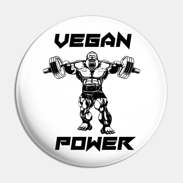 Vegan Power Pin by TheHippieCow