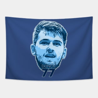 Luka Doncic number 77 Tapestry