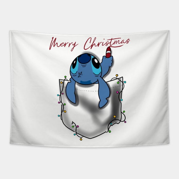 Cute Christmas Stitch Tapestry by OktInk