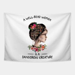 Well Read Woman Tapestry