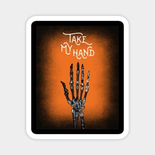 Human Anatomy Skeleton Hand Halloween Magnet