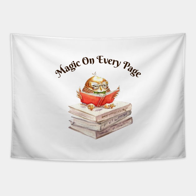 Magic On Every Page Tapestry by allthumbs