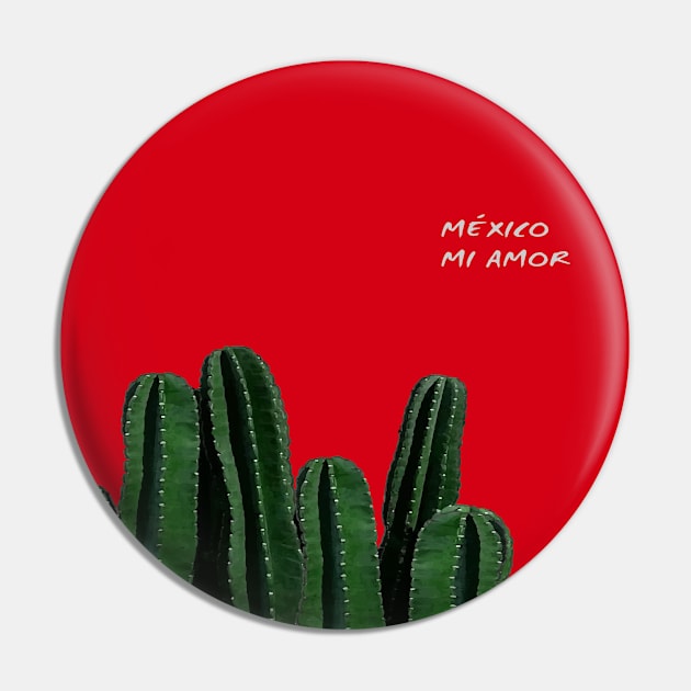 México mi amor cactus red background somewhere in Mexico visit mexican art Pin by T-Mex