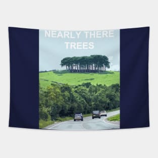 Nearly There Trees Cornwall.  Cornish gift Kernow Travel location poster Tapestry