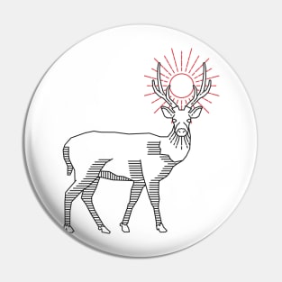 deer : line art Pin