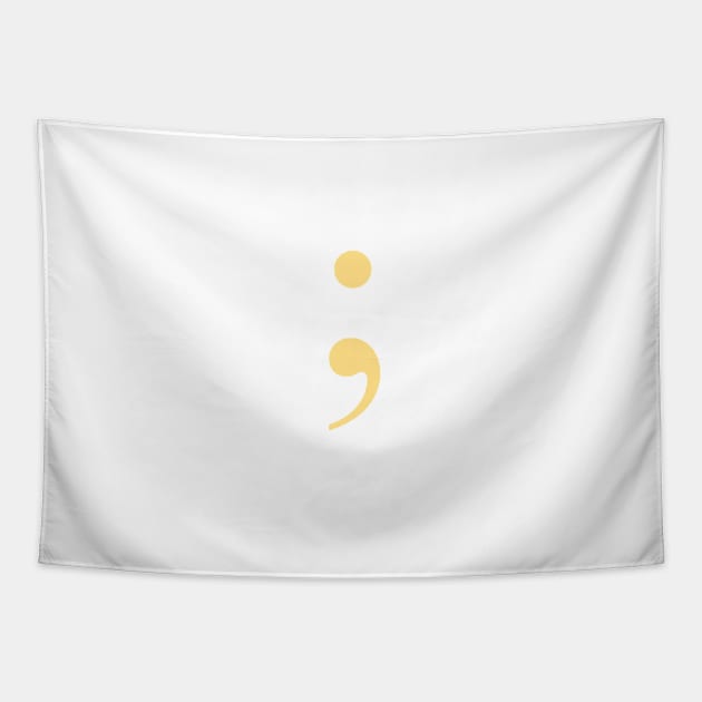 Semicolon Tapestry by ZoeBaruch