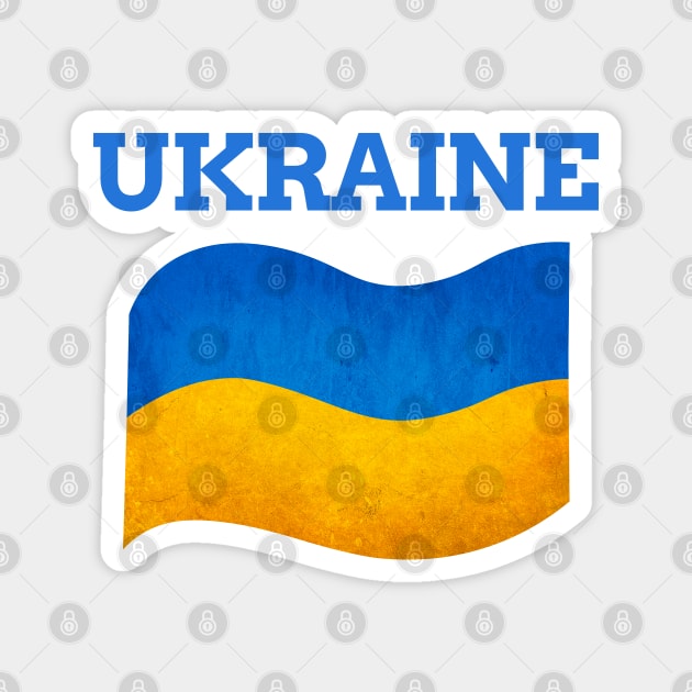 The Flag of Ukraine, ukranian flag Magnet by Purrfect