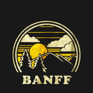 Banff Alberta Canada Shirt Vintage Hiking Mountains T-Shirt