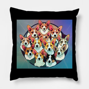 Corg Collective #5 Pillow