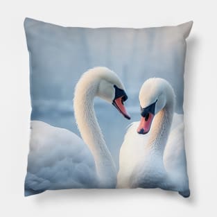 Swan Animal Bird Beauty Freedom Wilderness Enchanting Pillow