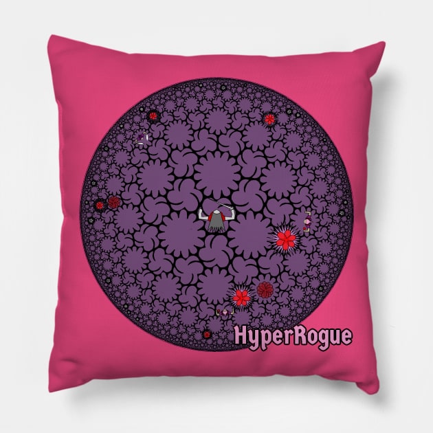 HyperRogue Rose Garden Pillow by zenorogue