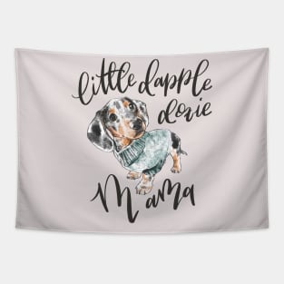 Little Dapple Doxie Mama Black Dapple Tapestry