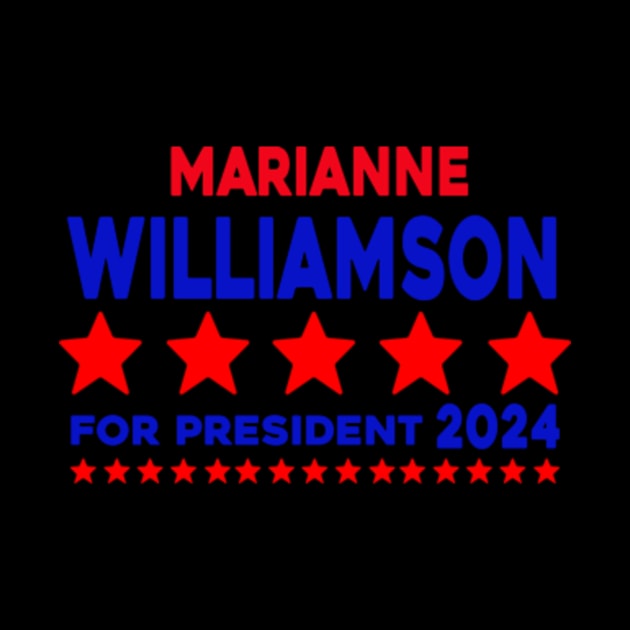 Marianne Williamson 24 For President 2024 by Rainbowmart