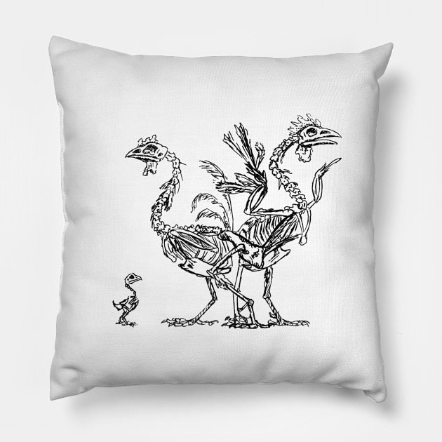 Zombie Chicken Pillow by WorksofGrace