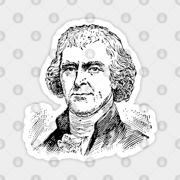 Thomas Jefferson Magnet by Historia