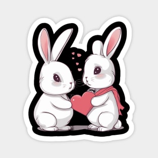 Valentine Bunny Magnet