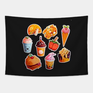 #8 Cute happy dessert sticker pack Tapestry