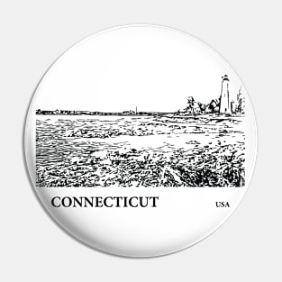 Connecticut USA Pin