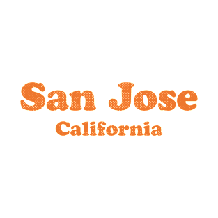 San Jose, California - CA, Retro Typography T-Shirt