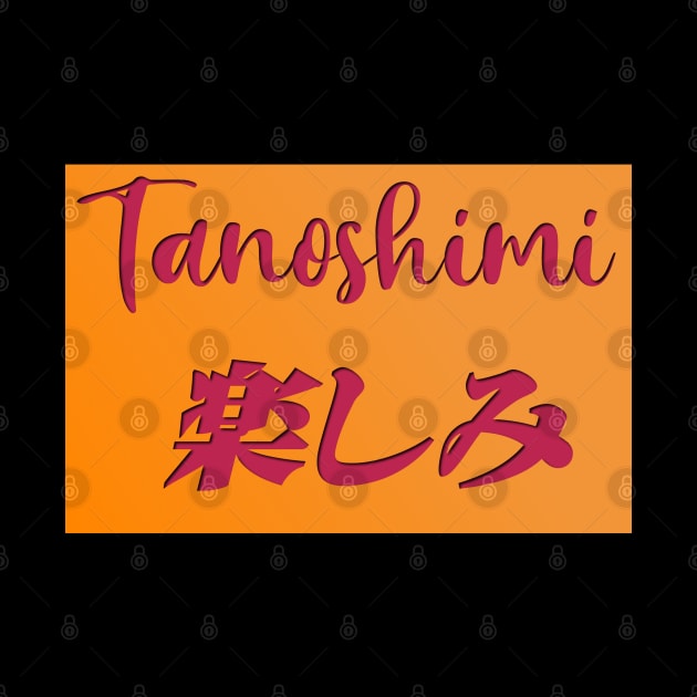 Tanoshimi japanese retro aesthetic design by Blueberry Pie 