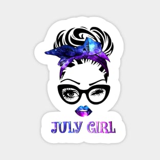 July Girl Galaxy Magnet