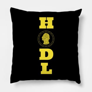 HODL - Bitcoin cryptocurrency design Pillow