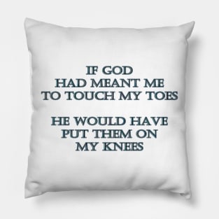 Funny One-Liner “Exercise” Joke Pillow