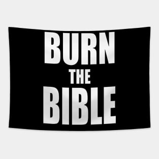 Burn The Bible Tapestry