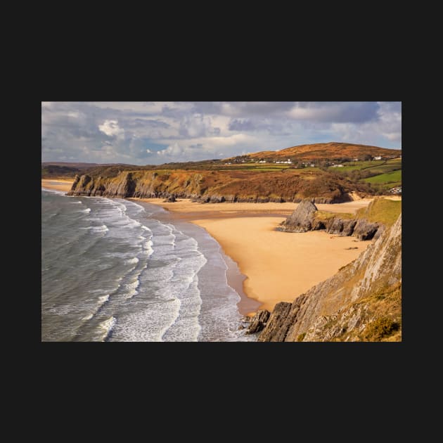 Pobbles Beach and Three Cliffs Bay, Gower by dasantillo