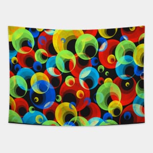 Rainbow Color Bubble Pattern Tapestry