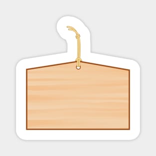 Japanese Ema prayer plaque - blank Magnet