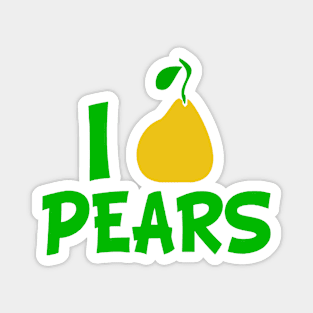 I Love Pears Magnet