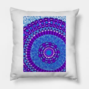 Blue and Purple Loveliness Pillow