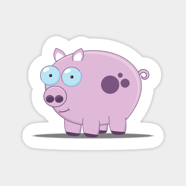 Cute Piggy Magnet by nickemporium1