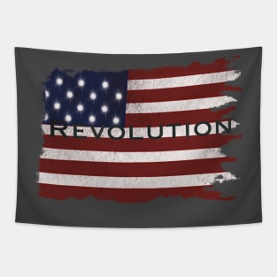 Revolutionary tattered American flag Tapestry