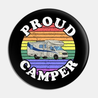 Retro LGBT Proud Camper RV’ing Pin