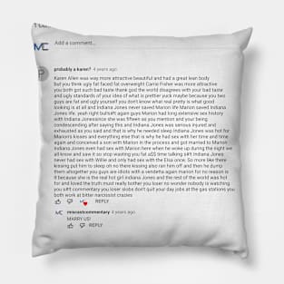 Indiana Jones YouTube Comment Pillow