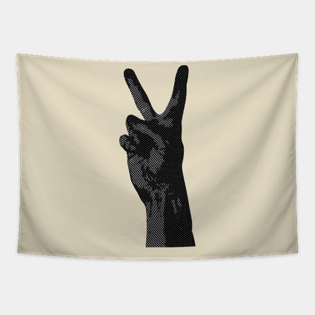 two fingers of peace Tapestry by Marnes