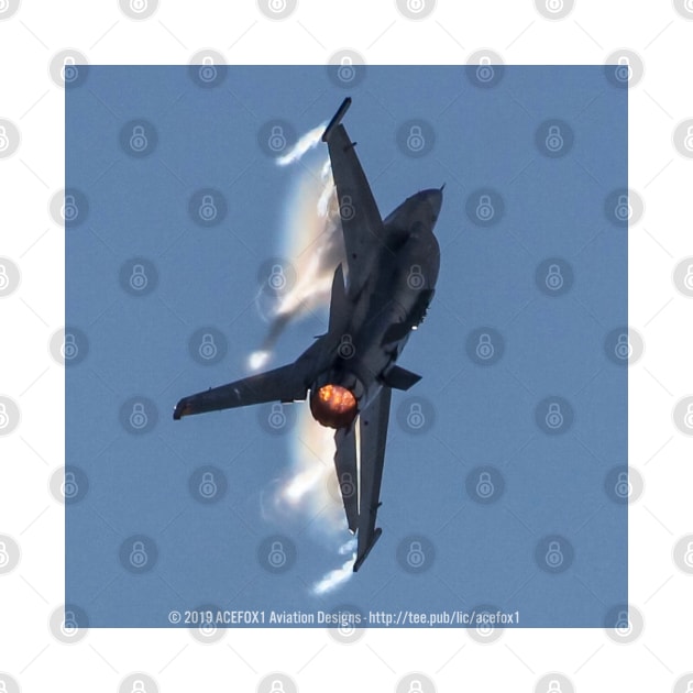 F-16C Viper Afterburner Climb with Vapor by acefox1