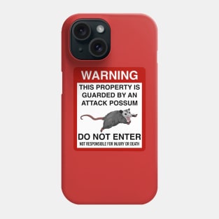 Warning Phone Case